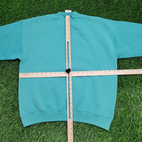 Vintage 90s Tultex Blank Sweatshirt Womens Large 21x24 Blue - Picture 4 of 10